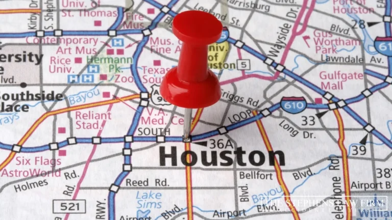 houston on a map