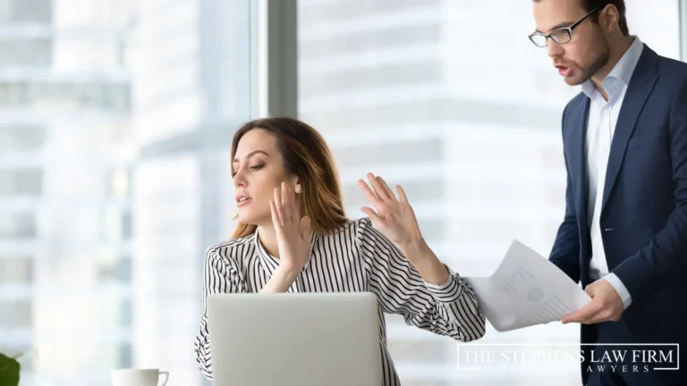 lawyer arguing with client